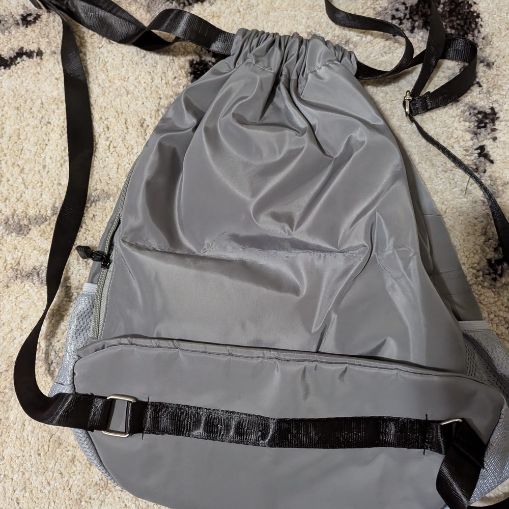 Gray Drawstring Backpack - image 2
